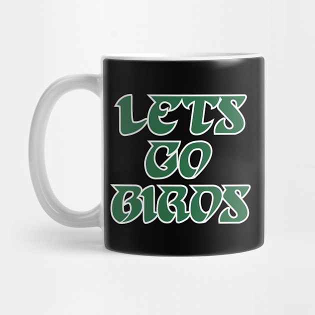 Lets Go Birds, retro - Black by KFig21